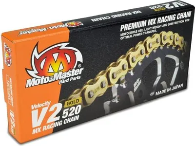 Productafbeelding van MOTO-MASTER Aandrijfketting V2-520G MX Racing, gouden ketting (120 schakels, inclusief klink)