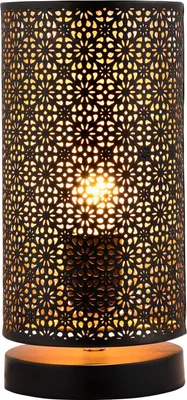 Immagine prodotto di Lampada da tavolo decorativa moderna Lampada da comodino Tuza Nero