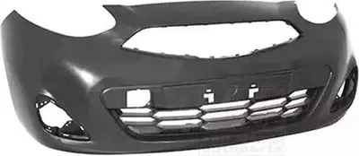 Produktbild von VAN WEZEL Stoßstange Stoßfänger für NISSAN MICRA IV (K13) Glatt Schwarz 3335570