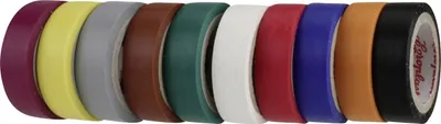 Produktbild von COROPLAST PVC-Isolierband 0,15x12mm farb 10tlg