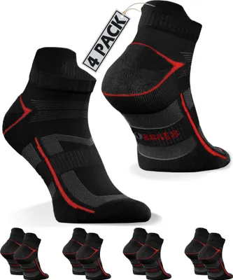 Produktbild von Sesto Senso Herren Sport Socken SKB07 - Atmungsaktiv und Nahtlos, Poliamid Material, Thermoregulierung, Elastische Elemente, Ideal für Sportliche Aktivitäten, Schwarz, 1 Paar 43-46