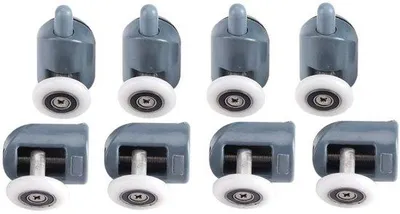 Produktbild von Duschkabine-Set Kunststof/RVS 8 Stück für 5/6 mm Glas Schuifmechanismus Roestbeständig