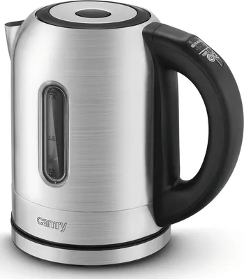 Produktbild von JUNG CAMRY CR1253 Wasserkocher mit Temperatureinstellung (60-90°C) LCD Dispaly Digital, 2200W, Edelstahl Kocher, 1,7 Liter 360° Basis, BPA- Frei
