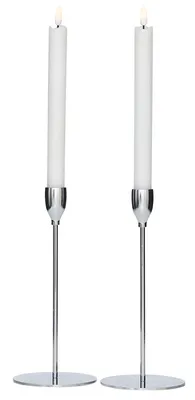 Produktbild von LED Batterie Echtwachs Kerzen Ständer flackernd Pusten zum Ein-/Ausschalten warmweiß mit Timer