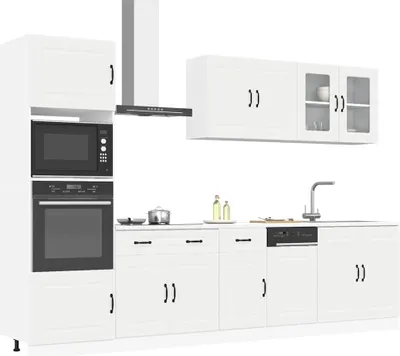 Produktbild von Möbel 7-tlg. Küchenschrank-Set Kalmar Weiß Holzwerkstoff - Küchenschränke 3314731
