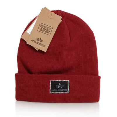 Immagine prodotto di Cappello invernale da uomo Alpha Industries X-Fit Burgundy Beanie - UNI