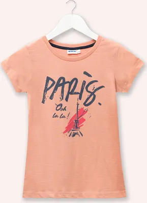 Produktbild von Mädchen-T-Shirt Paris  - Puderrosa - 164