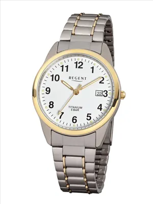 Produktbild von Regent Herren-Armbanduhr XL Analog Titan 11090231
