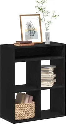 Obrázok produktu pre Maison Exclusive - Knižnica Čierna 66x31x80 cm Drevený materiál