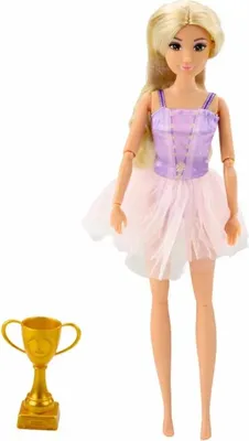 Produktbild von LEAN Toys 24483 Anlily-Puppe als Ballerina im Kleid