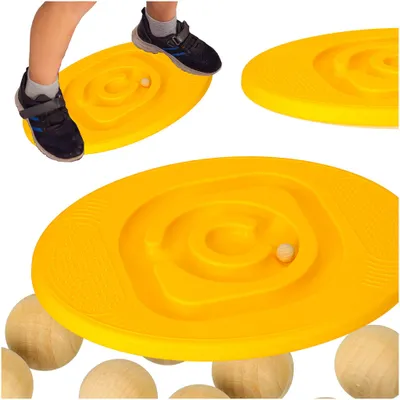 Image de Poutre d'équilibrage avec boules orange