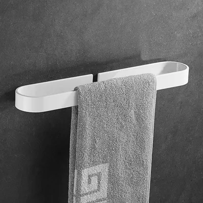 Productafbeelding van 30/40/50 cm badkamer, enkelstang, handdoekrek, handdoekhouder, wandmontage - 40 cm, zwart