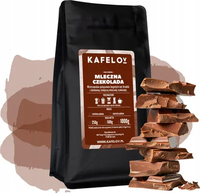 Produktbild von KAFELOV | Kaffeebohnen - Mokka Milchschokolade 250 g - frisch geröstet - 100 % Arabica