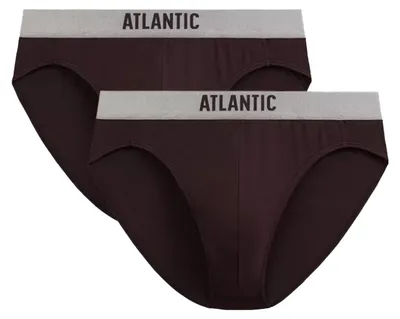 Zdjęcie produktu dla Męskie bokserki Atlantic, sportowy brązowy kolor, idealne dopasowanie, rozmiar L
