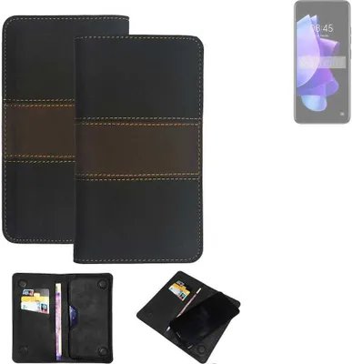 Produktbild von K-S-Trade Hülle Handyhülle kompatibel mit Tecno Pop 7 Pro Schutzhülle Walletcase Bookstyle Tasche Schutz Case Handytasche Wallet Cover Kunstleder
