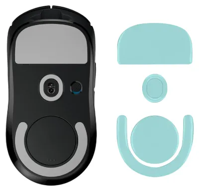 Produktbild von kwmobile Mouse Feet Sticker kompatibel mit Logitech G PRO X Superlight 2 / Superlight 2 SE Ersatz Glider - Mausfüße passgenau - Maus Glides in Grün