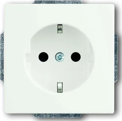 Obrázek produktu pro Busch-Jaeger 2011-0-3879, CEE 7/3, 2P+E, Bílá, 250 V, 16 A, 63 mm