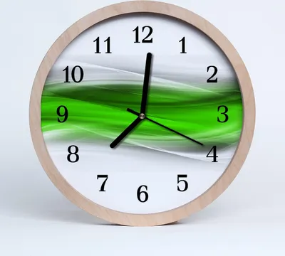 Produktbild von Holzuhr 30fi cm wanduhr - Abstrakte Kunst