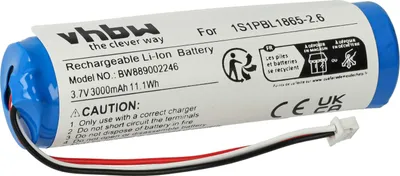Produktbild von vhbw Akku Ersatz für Philips 1S1PBL1865-2.6 für Babyphone Babytalker (3000 mAh, 3,7 V, Li-Ion)