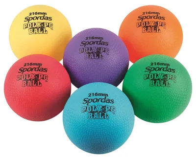 Productafbeelding van Megaform Speelbalset, kleurrijk - 6 vinylballen van 17,8 cm voor kinderen
