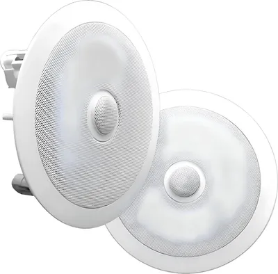 Produktbild von Głośnik sufitowy Pyle, głośnik do zabudowy, głośnik sufitowy Bluetooth, głośnik niskotonowy, głośnik 2-drożny 300 W 20 cm, głośnik sufitowy
