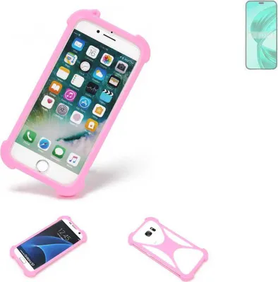 Produktbild von K-S-Trade Handy Hülle kompatibel mit Honor 90 Smart Schutz Hülle Bumper Silikon Schutz Hülle Cover Case Silikoncase Silikonbumper TPU Softcase
