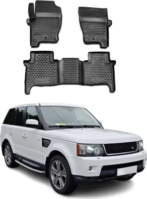 Produktbild von 2005-2013 Land Rover Range Rover Sport L320 Fußmatten Gummi Schwarz 4 tlg