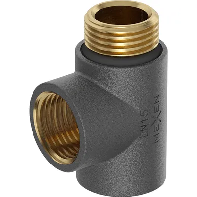 Produktbild von Mexen T-Stück für Elektroheizstab, Anthrazit - W906-000-66