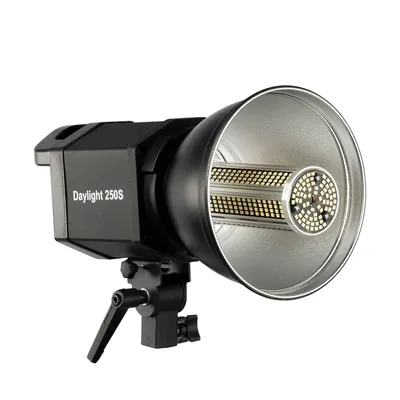 Zdjęcie produktu dla Lampa wideo Walimex pro Daylight 250S z diodą LED 35 W, światło ciągłe ze światłem dziennym 5000 K, lampa studyjna z odbłyśnikiem, lampa wideo ze złączem Bowensa