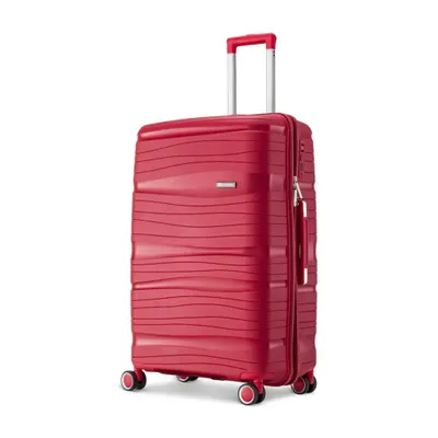 Produktbild von SKYCASES Travel One - Handgepäck-Koffer 40 L – Hartschalenkoffer aus Polypropylen – mit 4 Rollen & Kombinationsschloss - 35 x 21 x 54 cm – Rot