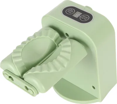 Zdjęcie produktu dla Elektryczna maszyna do pierogów Automatyczna łatwa maszyna do pierogów z łyżką Szczotka Domowe automatyczne narzędzie do owijania pierogów Zielony