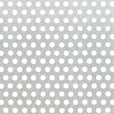 Image de Alberts 467043 Tôle perforée, perforation ronde, aluminium, naturel, 250 x 500 x 1,5 mm