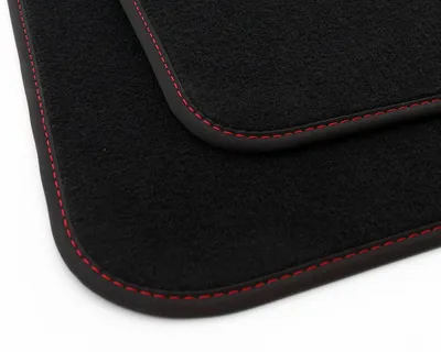 Immagine prodotto di Tappetini BMW Z4 E89 (2009-2016) Tappetini originali di  per auto 2 pezzi velours nero, cuciture decorative rosse