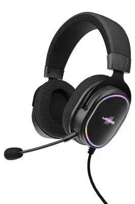 Obrázek produktu pro Herní sluchátka s virtuálním prostorovým zvukem 7.1, kabelová multiplatformní sluchátka pro PS5/PC, 2 metrový USB kabel, černá barva