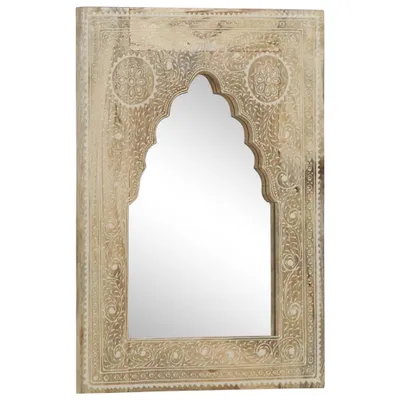 Immagine prodotto di vidaXL Specchio dipinto a mano 40 x 55 cm in legno massiccio di mango