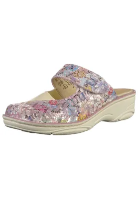 Produktbild von Berkemann Clog Heliane 3457-789, geprägtes Velourleder mit Stretch, Creme-Hellbeige, Fußbett zum Wechseln, Weite G-I 42