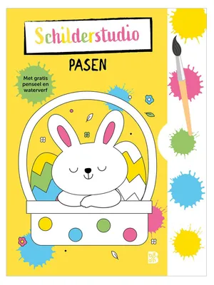 Image de Pasen: Kleurboek met Verf en Penseel