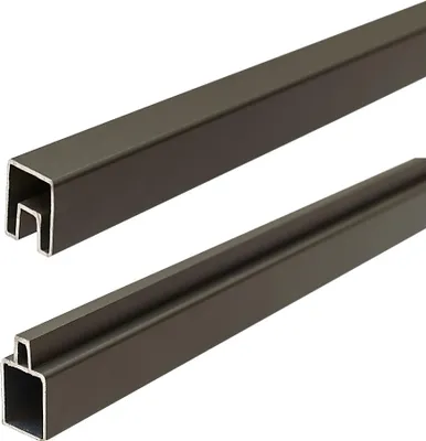 Produktbild von T&J ECOSTECK-Start & Abschluss Set ANTHRAZIT, für ein Schmalelement 32/25 x 20 x 900 mm, Aluminium