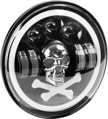 Image de Projecteur de travail à LED 12V 24V SKULL Design 60W supplémentaire Amio-03695