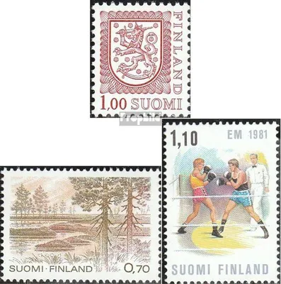 Produktbild von Briefmarken Finnland 1981 Mi 876A y,877,878 (kompl.Ausg.) postfrisch Wappen