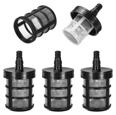 Imagen del producto de Omgoods - Juego de 4 mangueras de filtro de acero inoxidable para sistemas de riego y bombas de agua