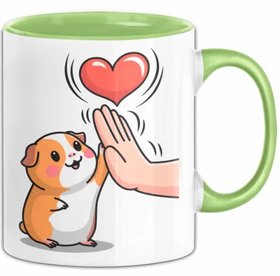 Produktbild von Meerschweinchen Tierliebhaber Tasse Geschenk Lustige Geschenkidee Spruch (Grün)