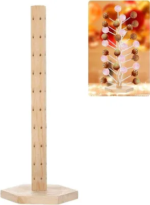 Image de Présentoir à gâteaux en bois avec 60 alvéoles pour la décoration