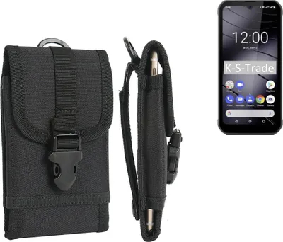 Produktbild von K-S-Trade Holster Handy Hülle kompatibel mit Gigaset GX290 Holster Handytasche Gürtel Tasche Schutz Hülle Robust Outdoor schwarz