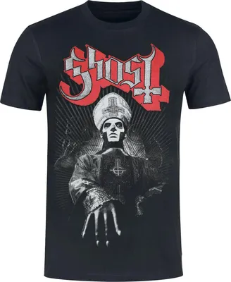Produktbild von Ghost T-Shirt Herren Ring Photo - Heavyweight schwarz 3XL