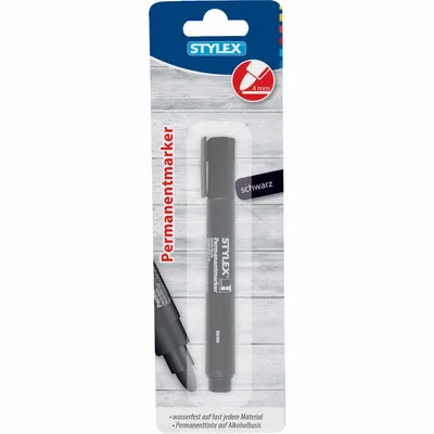 Obrázok produktu pre Stylex 32810, Čierna, Guličkové zakončenie, Čierna, 5 mm, Blistr, 1 kusov