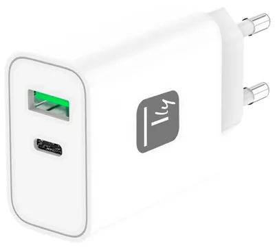 Image de Techly IPW-USB-30WACG chargeur d'appareils mobiles Universel Blanc Secteur Charge rapide Intérieure
