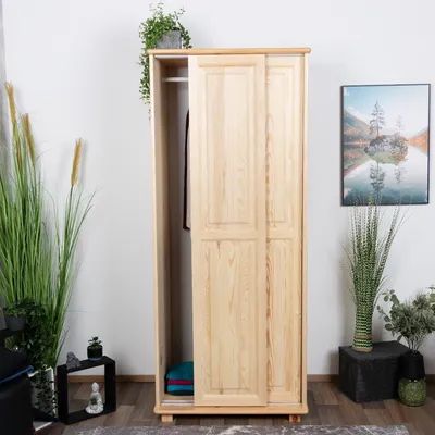 Produktbild von Kleiderschrank Kiefer 80 cm breit