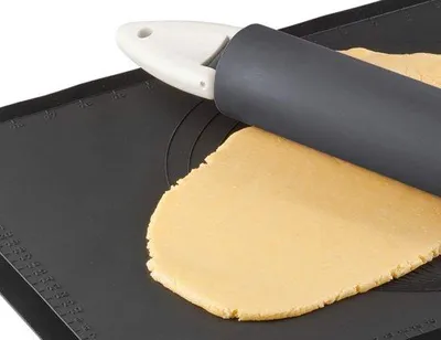 Zdjęcie produktu dla Silikonowy wałek do ciasta, szary, do pieczenia