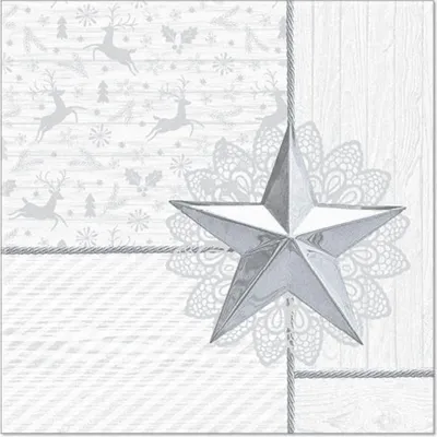 Obrázok produktu pre Papstar 87844, Biela, Hodvábny papier, Obrázok, 54 g/m², 400 mm, 400 mm